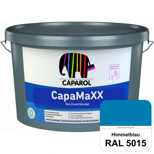 CapaMaXX (RAL 5015 Himmelblau) tuchmatte Innenfarbe mit hohem Deckvermögen und Ergiebigkeit