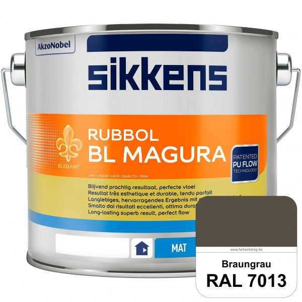 Rubbol BL Magura (RAL 7013 Braungrau) matter PU-Lack (wasserbasiert) innen & außen