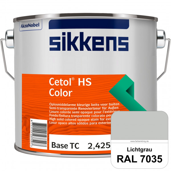 Cetol HS Color (RAL 7035 Lichtgrau) Dekorative semi-transparente Lasur (lösemittelhaltig) für außen.