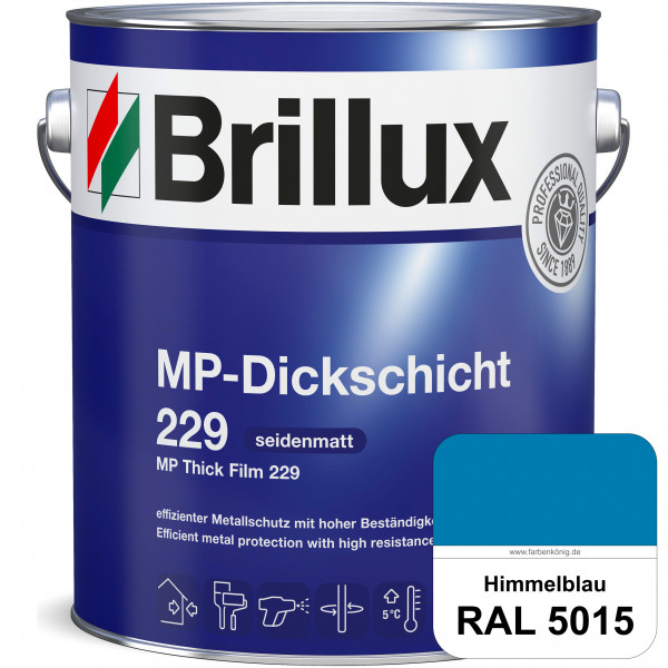 MP-Dickschicht 229 (RAL 5015 Himmelblau) Korrosionsschutz für grundierten Eisen- & Stahl sowie für Z