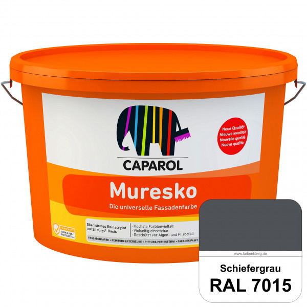 Muresko (RAL 7015 Schiefergrau) Silanisierte Reinacrylat-Fassadenfarbe auf SilaCryl®-Basis