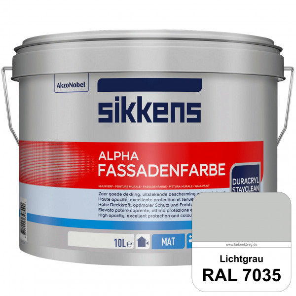 Alpha Fassadenfarbe (RAL 7035 Lichtgrau)