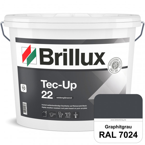 Tec-Up 22 (RAL 7024 Graphitgrau) Höchst wetterbeständige Dachfarbe auf Reinacrylat-Basis