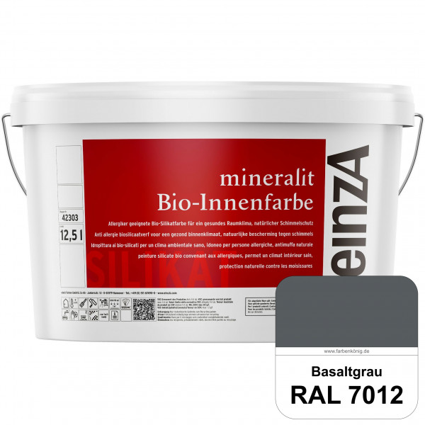 einzA mineralit Bio-Innenfarbe (RAL 7012 Basaltgrau) Bio-Silikat-Innenfarbe gemäß VOB DIN 18 363