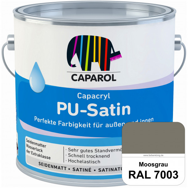Capacryl PU-Satin (B-Ware) - 0,7 Liter (RAL 7003 Moosgrau)