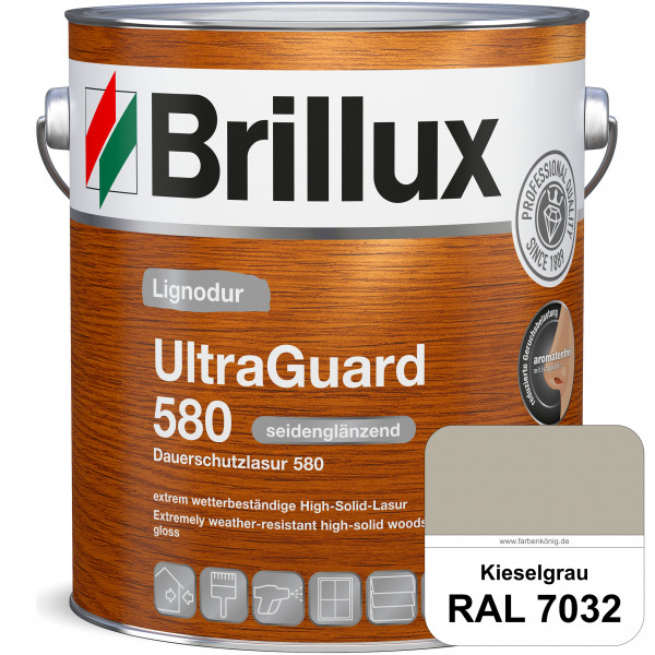Lignodur UltraGuard 580 (Dauerschutzlasur 580) RAL 7032 Kieselgrau