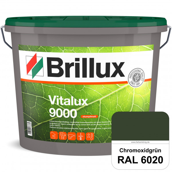 Vitalux 9000 (RAL 6020 Chromoxidgrün) konservierungsmittelfreie Innendispersion für Kinder- & Schlaf