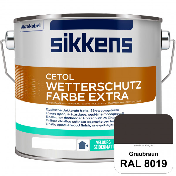 Cetol Wetterschutzfarbe Extra (RAL 8019 Graubraun)