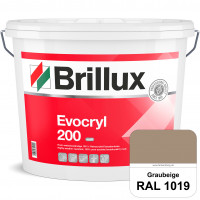 Evocryl 200 (RAL 1019 Graubeige) Verschmutzungsunempfindliche 100% Reinacrylat Fassadenfarbe