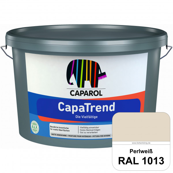 CapaTrend (RAL 1013 Perlweiß) matte hochdeckende Dispersionsfarbe für den Innenbereich