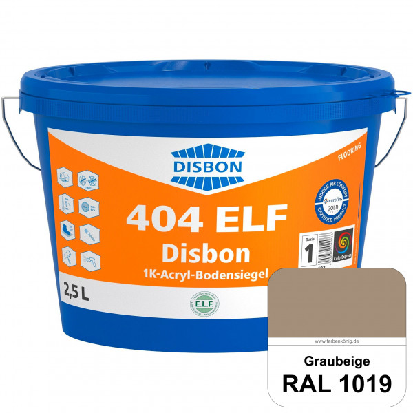 Disbon 404 ELF 1K-Acryl-Bodensiegel (RAL 1019 Graubeige) 1K PU-verstärkte, emissions- und lösemittel