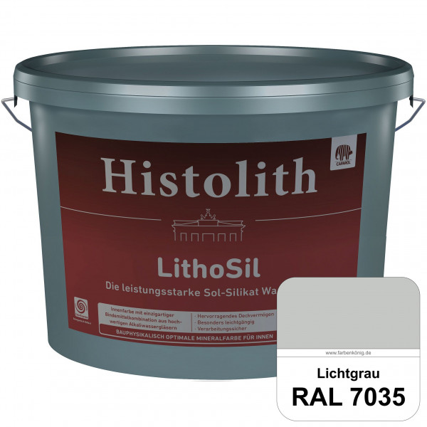 Histolith LithoSil (RAL 7035 Lichtgrau) Die leistungsstarke Sol-Silikat Wandfarbe