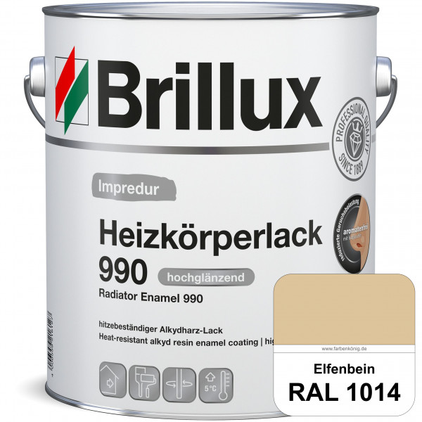 Heizkörperlack 990 (RAL 1014 Elfenbein) strapazierfähiger Heizkörperlack