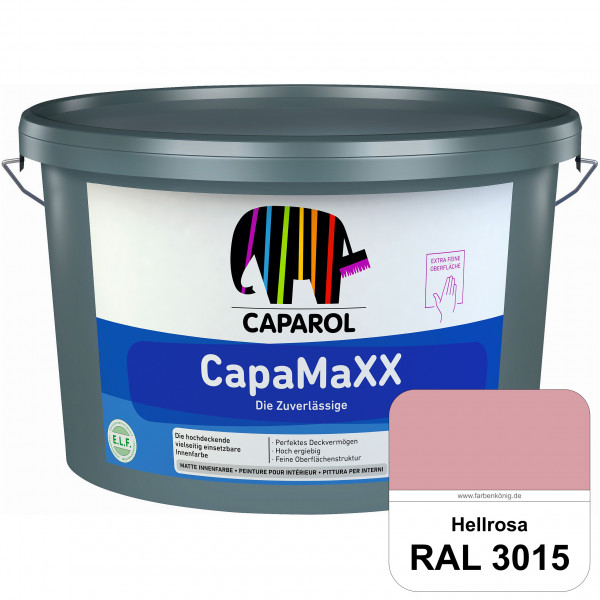 CapaMaXX (RAL 3015 Hellrosa) tuchmatte Innenfarbe mit hohem Deckvermögen und Ergiebigkeit