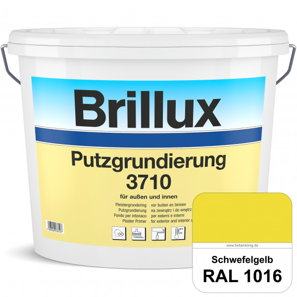 Putzgrundierung 3710 (RAL 1016 Schwefelgelb) Wetterbeständige & quarzhaltige Grundierfarbe auf Dispe