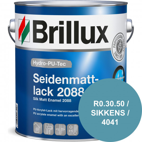 Hydro-PU-Tec Seidenmattlack 2088 (B-Ware) - 0,75 Liter (R0.30.50 - SIKKENS / 4041)