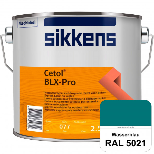 Cetol BLX-Pro (RAL 5021 Wasserblau) Express Lasur für die Beschichtung von Holzoberflächen (außen)