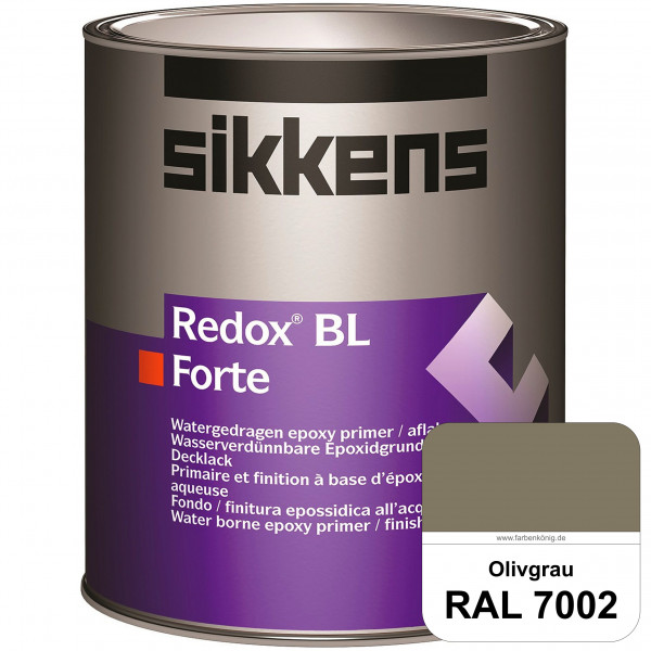 Redox BL Forte (RAL 7002 Olivgrau) seidenmatte & wasserbasierte 2-K-Epoxidharzlack (innen)