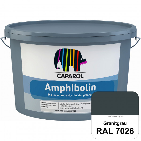 Amphibolin (RAL 7026 Granitgrau) Universalfarbe auf Reinacrylbasis innen & außen