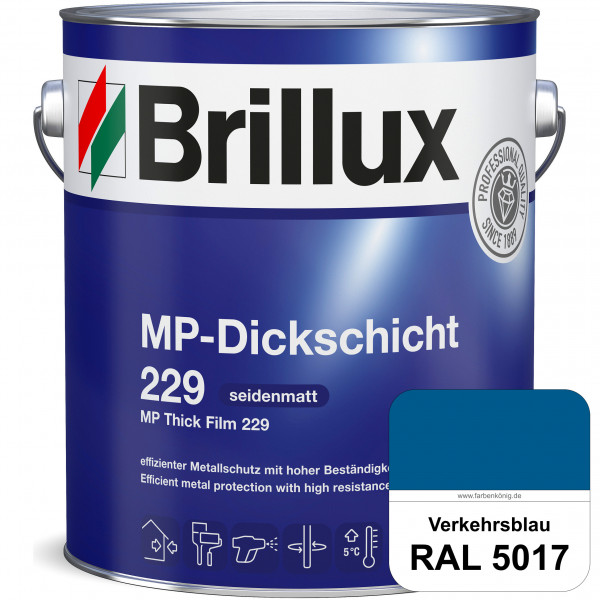 MP-Dickschicht 229 (RAL 5017 Verkehrsblau) Korrosionsschutz für grundierten Eisen- & Stahl sowie für