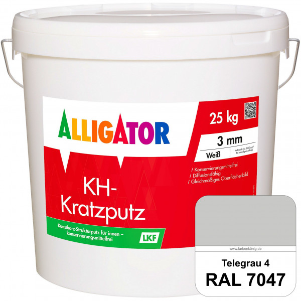 KH-Reibeputz LEF 2 mm (RAL 7047 Telegrau 4)