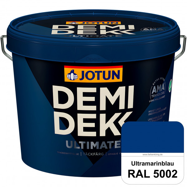DEMIDEKK ULTIMATE Täckfärg - Deckende Holzfarbe (RAL 5002 Ultramarinblau)