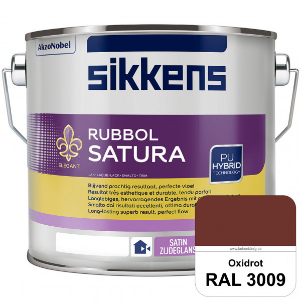 Rubbol Satura (RAL 3009 Oxidrot) seidenglänzender Lack (lösemittelhaltig) innen & außen