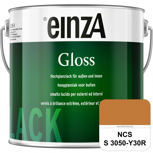 einzA Gloss (NCS S 3050-Y30R) Hochwertiger Alkydharzlack in Premium-Qualität, hochglänzend.