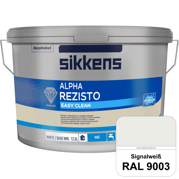 Alpha Rezisto Easy Clean (RAL 9003 Signalweiß) Extrem widerstandsfähige & matte Innenfarbe