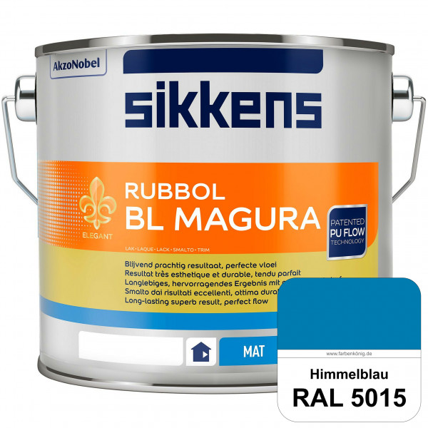 Rubbol BL Magura (RAL 5015 Himmelblau) matter PU-Lack (wasserbasiert) innen & außen