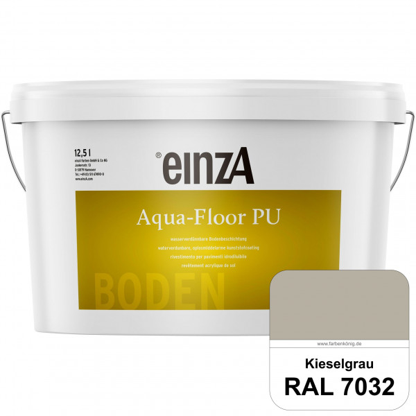 einzA Aqua-Floor PU (RAL 7032 Kieselgrau) seidenglänzender Acryl-PU-Bodenbeschichtung
