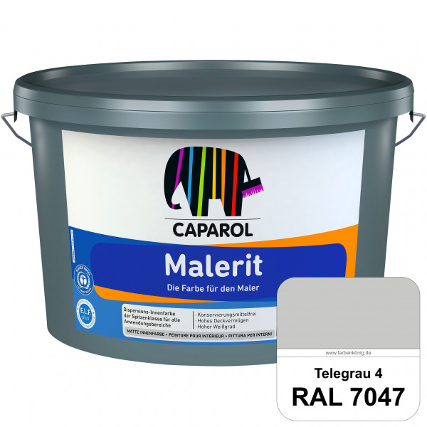 Malerit E.L.F. (RAL 7047 Telegrau 4) matte Innenfarbe für Neu- & Renovierungsanstriche