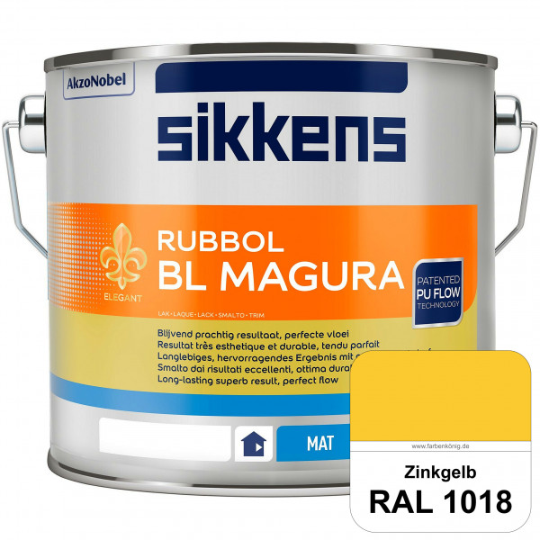 Rubbol BL Magura (RAL 1018 Zinkgelb) matter PU-Lack (wasserbasiert) innen & außen