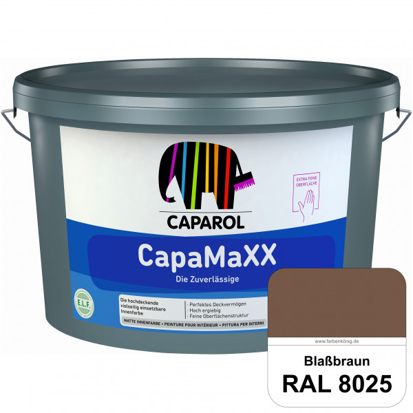 CapaMaXX (RAL 8025 Blassbraun) tuchmatte Innenfarbe mit hohem Deckvermögen und Ergiebigkeit