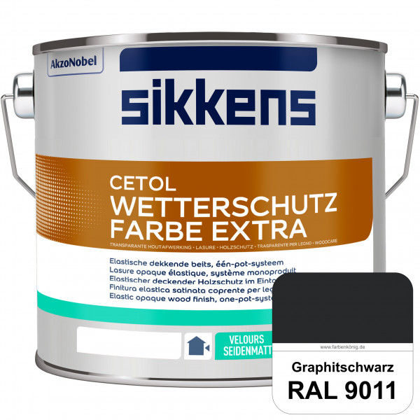 Cetol Wetterschutzfarbe Extra (RAL 9011 Graphitschwarz)