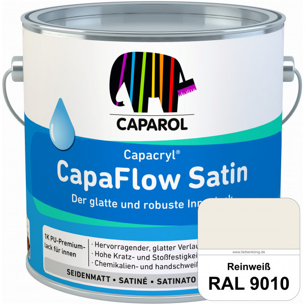 Caparol Capacryl CapaFlow Satin (RAL 9010 Reinweiß)