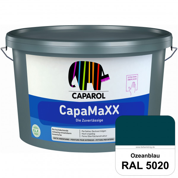 CapaMaXX (RAL 5020 Ozeanblau) tuchmatte Innenfarbe mit hohem Deckvermögen und Ergiebigkeit