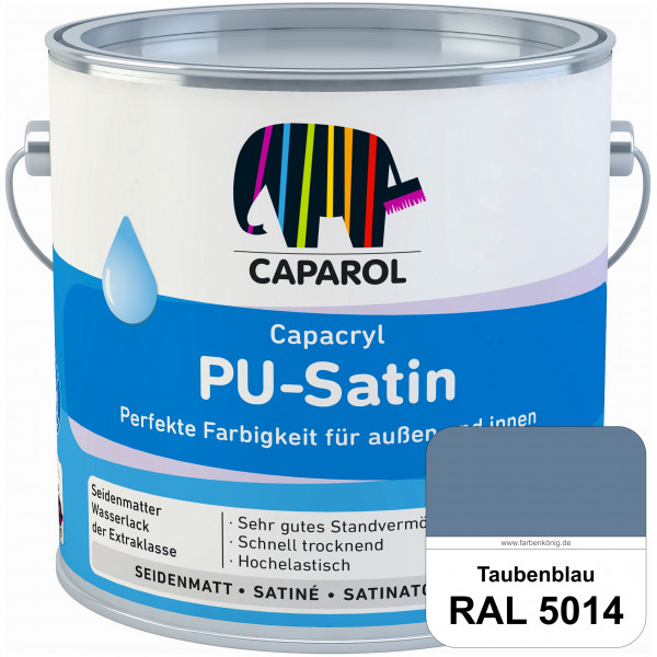 Capacryl PU-Satin (RAL 5014 Taubenblau) hochwertige Zwischen-/ Schluss­lackierungen für grundierte H