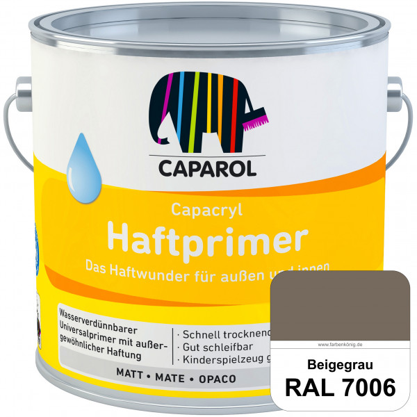 Capacryl Haftprimer (RAL 7006 Beigegrau) Grundierungen Holz, Zink, Hart-PVC, Aluminium, Kupfer (inne