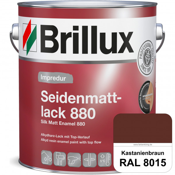 Impredur Seidenmattlack 880 (RAL 8015 Kastanienbraun) für Holz- oder Metallflächen innen & außen