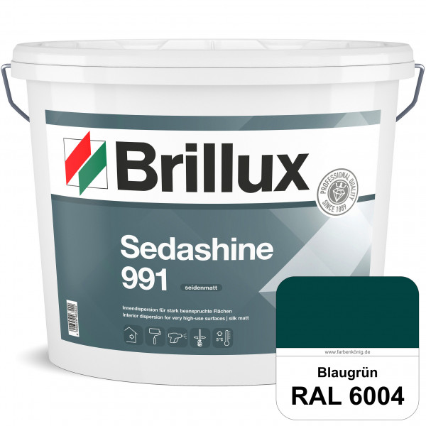 Sedashine 991 (RAL 6004 Blaugrün) Seidenmatte Innendispersion für hoch strapazierfähige & gut reinig