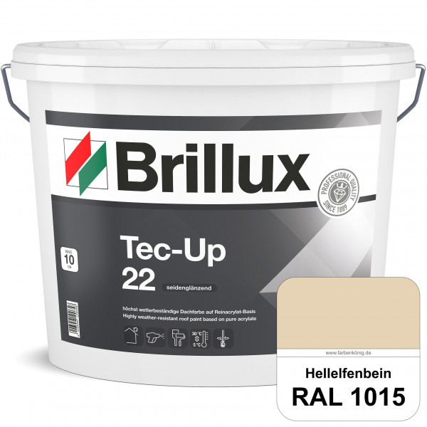 Tec-Up 22 (RAL 1015 Hellelfenbein) Höchst wetterbeständige Dachfarbe auf Reinacrylat-Basis