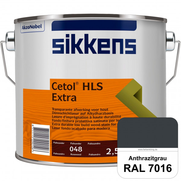 Cetol HLS Extra (RAL 7016 Anthrazitgrau) Dünnschichtlasur für außen mit EXTRA Witterungsschutz