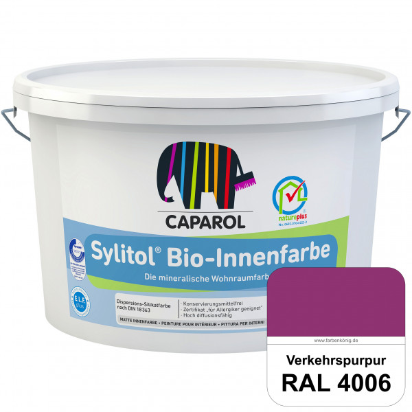 Sylitol® Bio-Innenfarbe (RAL 4006 Verkehrspurpur) Innenfarbe auf Silikatbasis ? für Allergiker