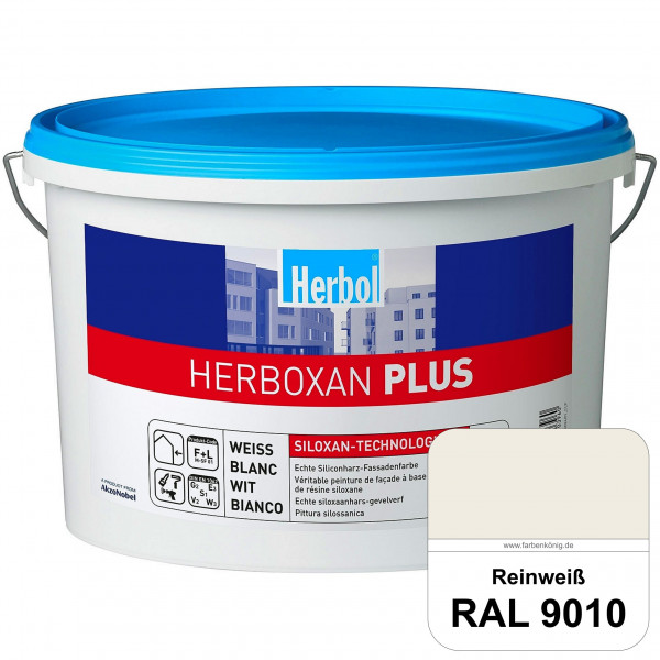 Herboxan Plus (RAL 9010 Reinweiß) Siliconharz-Fassadenfarbe für längere saubere Fassaden