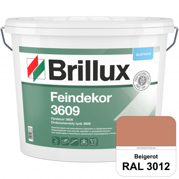 Feindekor ELF 3609 (RAL 3012 Beigerot) Glattputz nach DIN EN 15824 zur Erzielung dekorativer und str