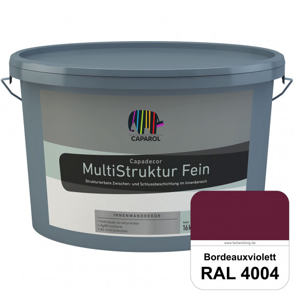 Capadecor MultiStruktur fein (RAL 4004 Bordeauxviolett) quarzgefüllte Zwischen- und Schlußbeschichtu