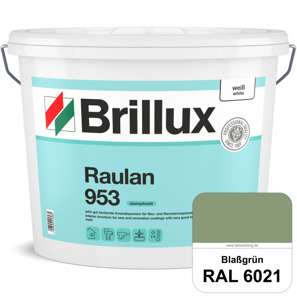 Raulan ELF 953 (RAL 6021 Blassgrün) sehr gut deckende Innendispersion für Raufaser und Neu- & Renovi