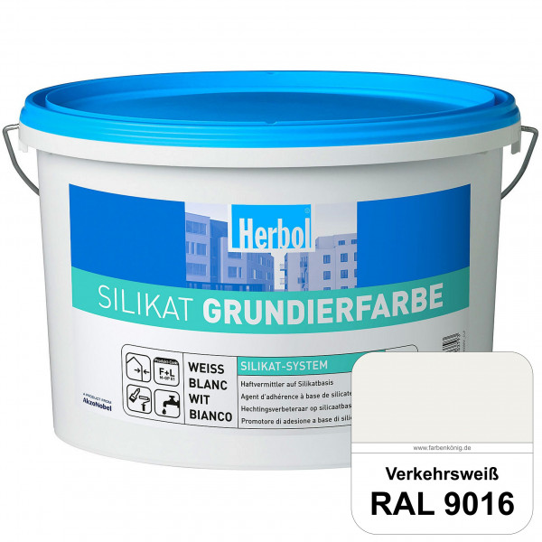 Silikat Grundierfarbe (RAL 9016 Verkehrsweiß) Der silikatische Haftvermittler für organische Untergr