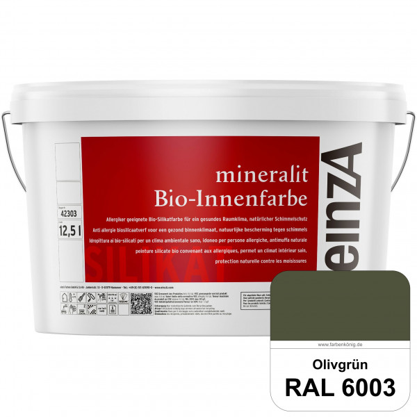 einzA mineralit Bio-Innenfarbe (RAL 6003 Olivgrün) Bio-Silikat-Innenfarbe gemäß VOB DIN 18 363